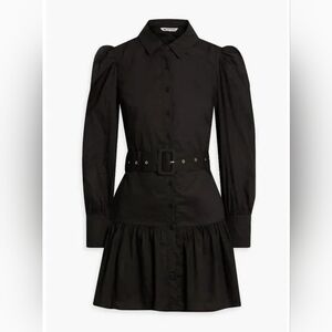 Walter Baker Black Long Sleeve Tara Shirt Dress Small